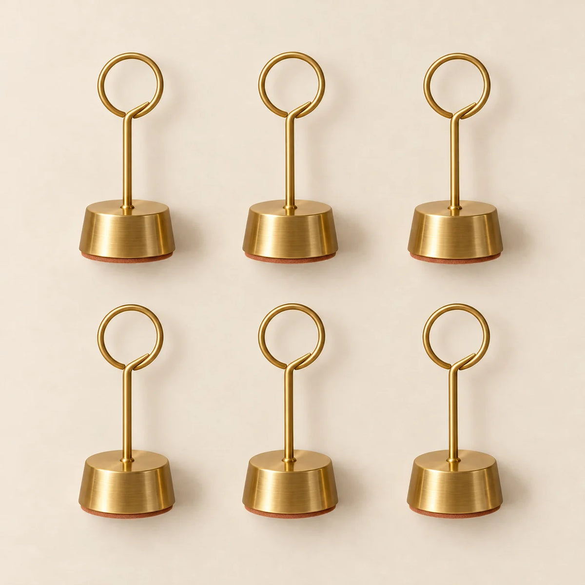 Brass Wire Picture Holder Set — package contents