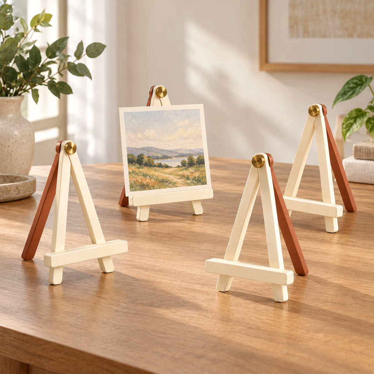 Tabletop Art Print Easel Set — function