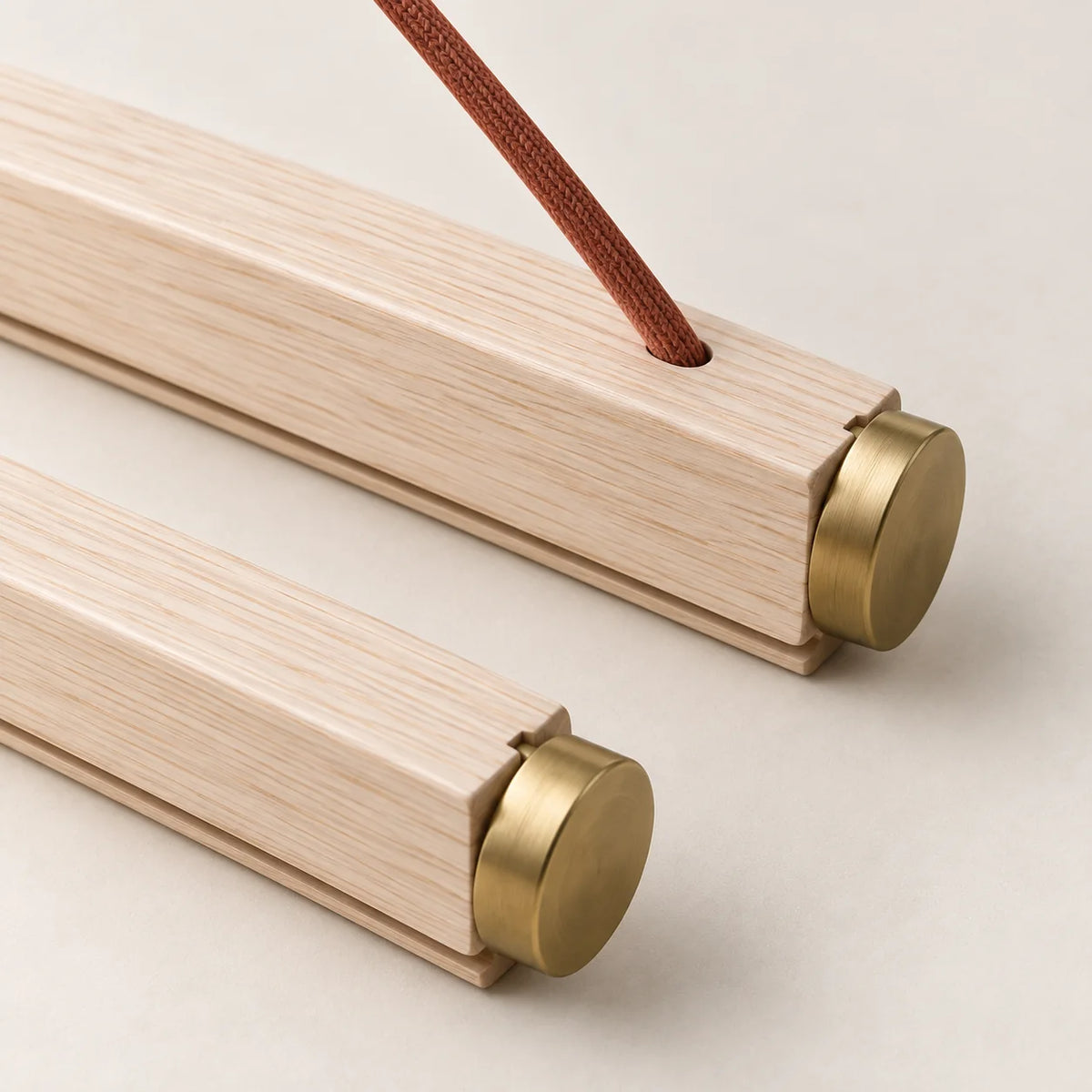 Wood Poster Hanger Rail Set — detail
