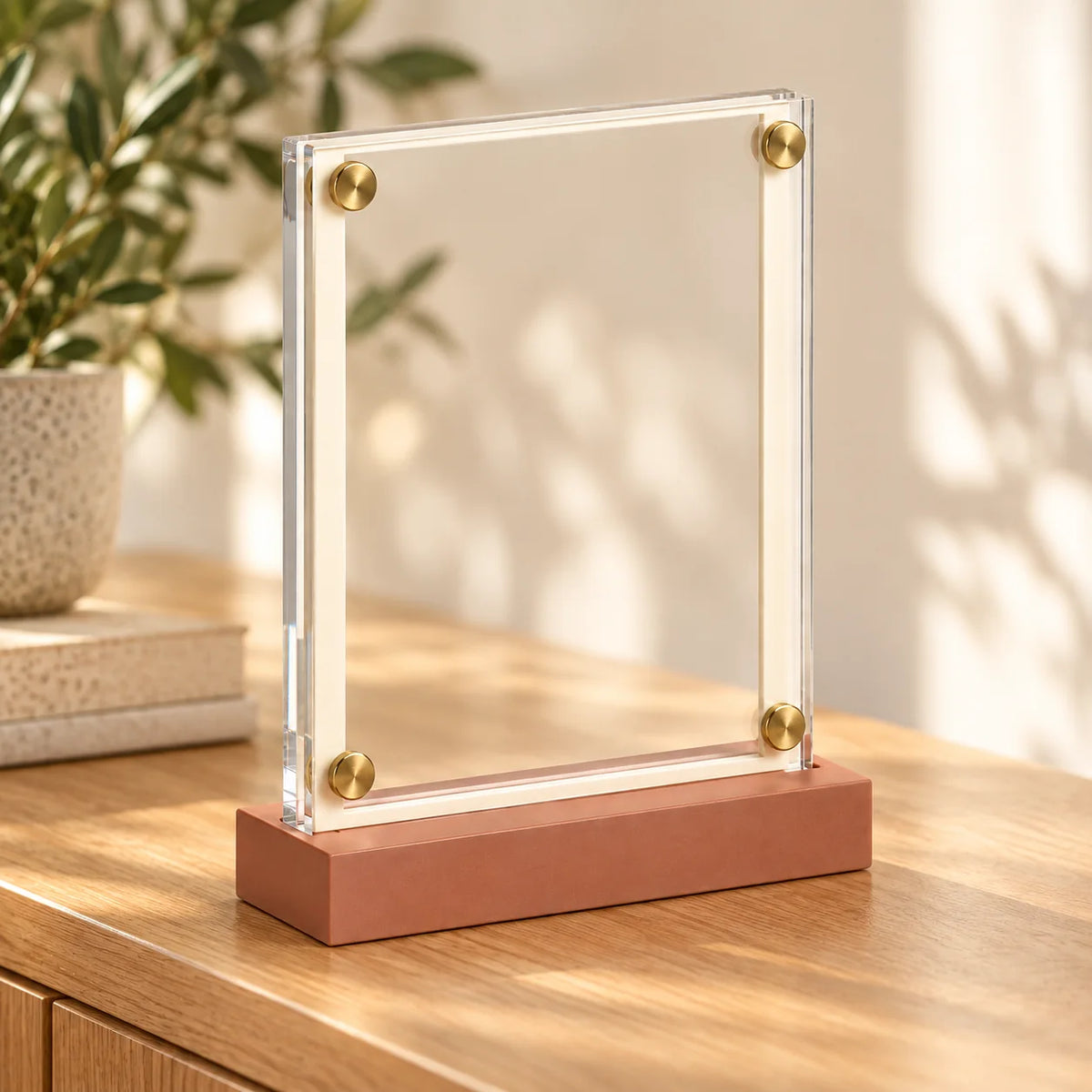 Magnetic Photo Display Frame — in use