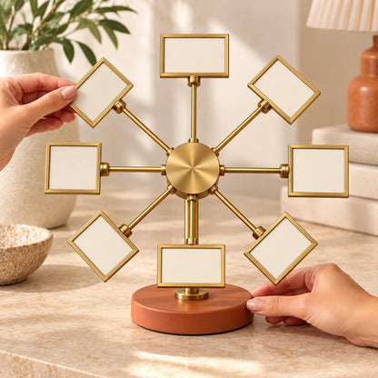 Rotating Photo Display Stand — function