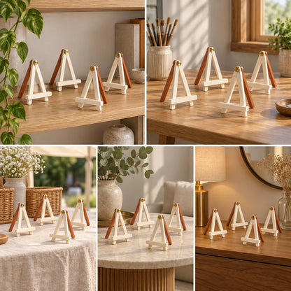 Tabletop Art Print Easel Set — in use