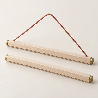 Wood Poster Hanger Rail Set — product view